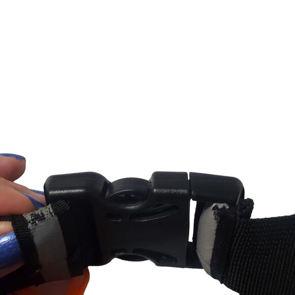 RBX Running Belt Walking Fluorescent Orange Black Adjustable Zipper Pockets - Picture 7 of 7